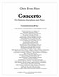 Concerto for Baritone Saxophone with Piano P.O.D. cover